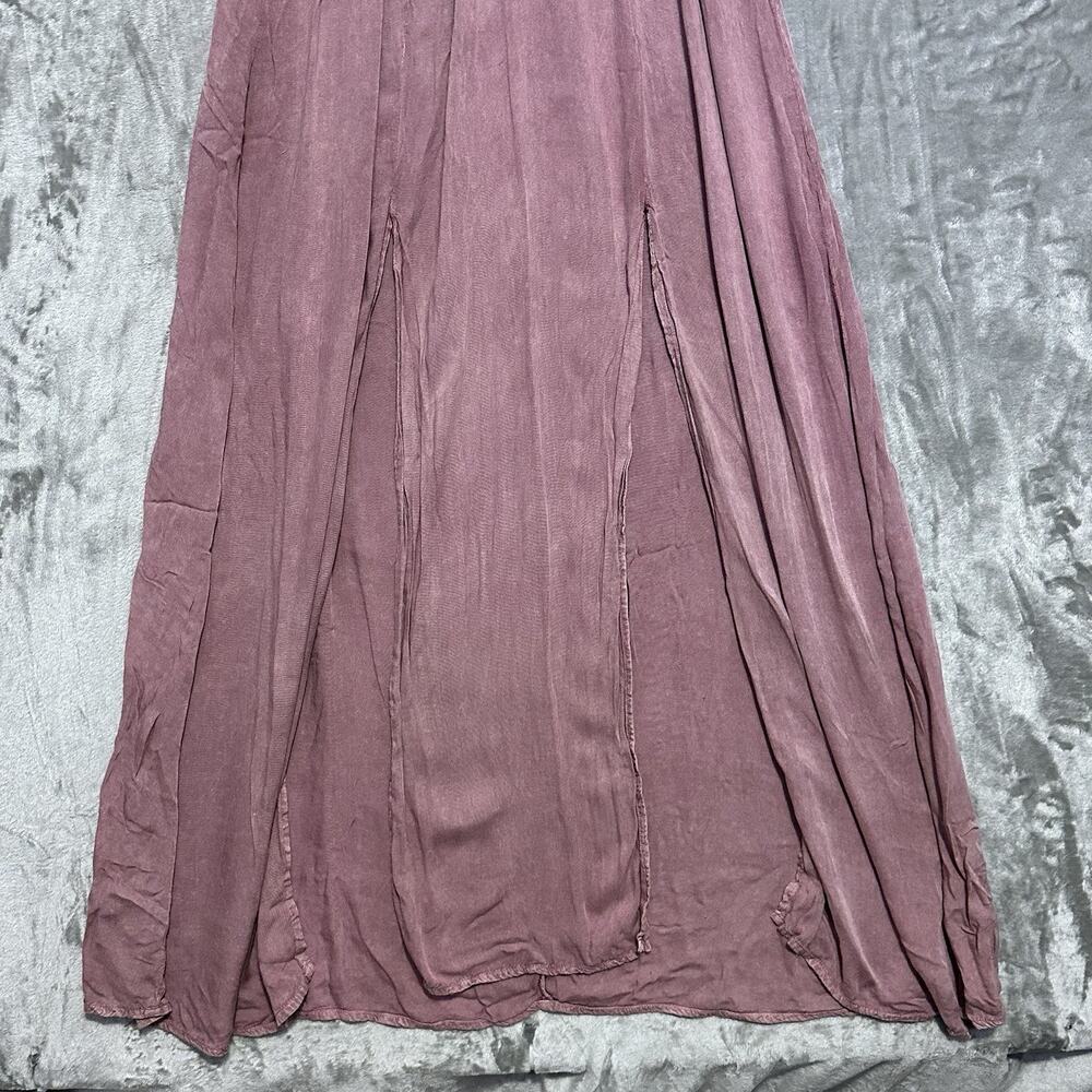 Raviya Off The Shoulder Maxi Dress Womens Size S Pink Mauve Mineral Wash Smocked - Picture 3 of 9